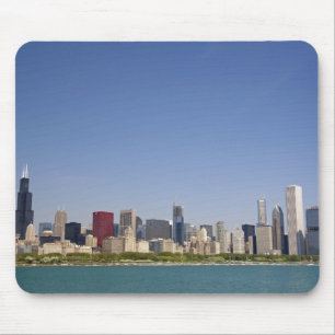 Mousepad Skyline de Chicago, Illinois, EUA.