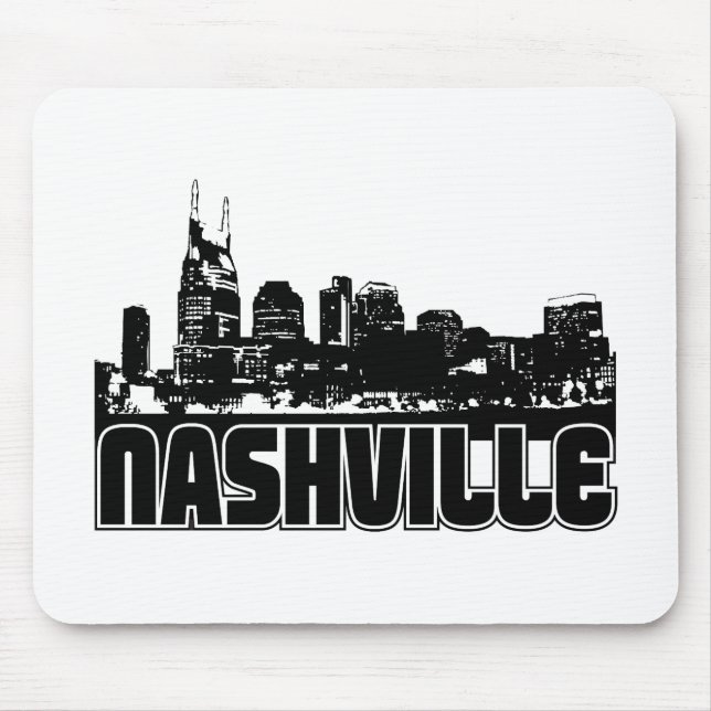 Mousepad Skyline de Nashville (Frente)