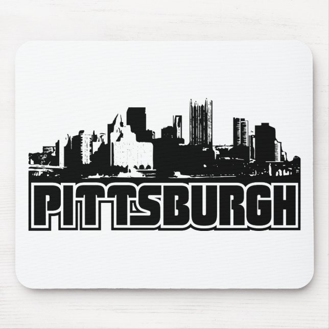Mousepad Skyline de Pittsburgh (Frente)
