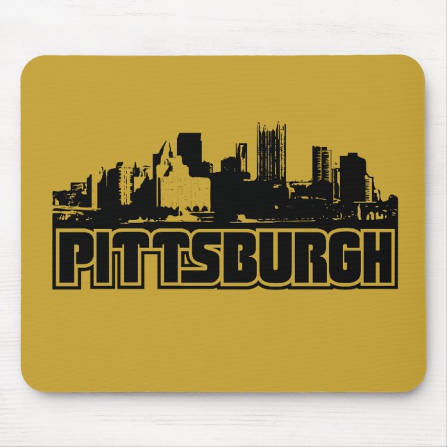 Mousepad Skyline de Pittsburgh (Frente)