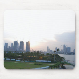 Mousepad Skyline de Singapore no por do sol