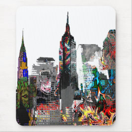 Mousepad Skyline do grafite de Nova York