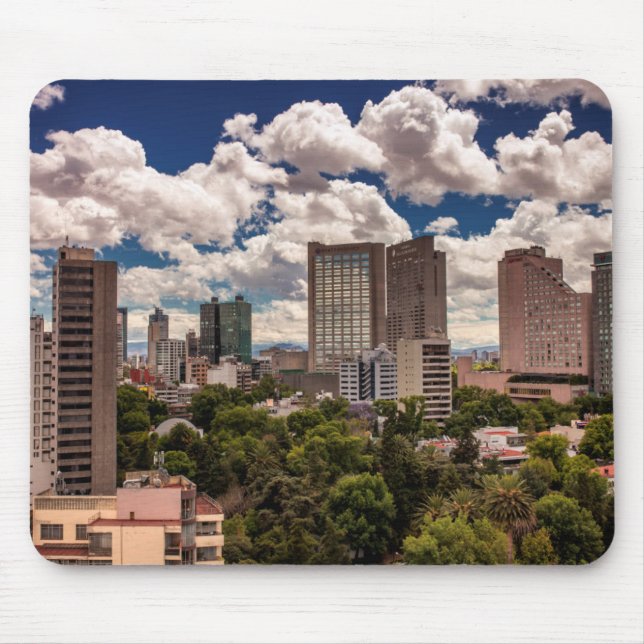 Mousepad Skyline dos hotéis em Polanco Cidade do México (Frente)