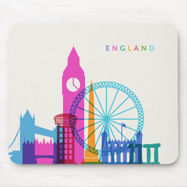 Mousepad Skyline Inglaterra (Frente)