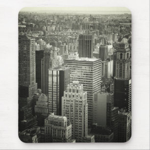 Mousepad Skyline preto e branco da Nova Iorque