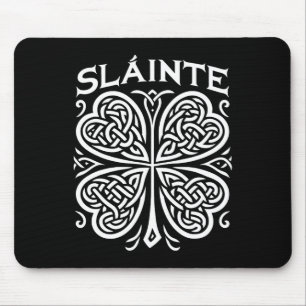 Mousepad Slainte Shamrock Irish Cheers Santo Paddy's Day Go