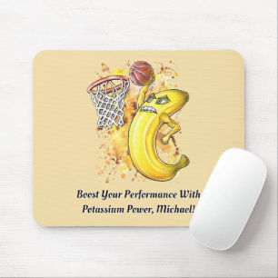 Mousepad Slam Dunk Banana Fruitário 🍌 Basquete Energético