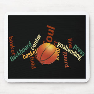 Mousepad Slam Dunk do Vocabulário: Jogo de Basquete dos Cha