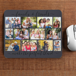 Mousepad Slate de Colagem de Fotos para 12 Famílias e Amigo