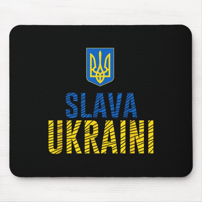 Mousepad Slava Ukraini - Glória à Ucrânia  (Frente)