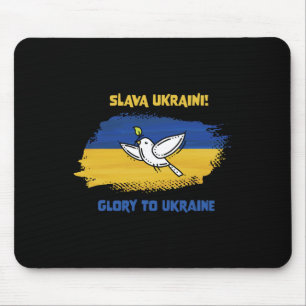 Mousepad Slava Ukraini Glória à Ucrânia Bandeira Ucraniana