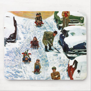 Mousepad Sledding e escavar para fora