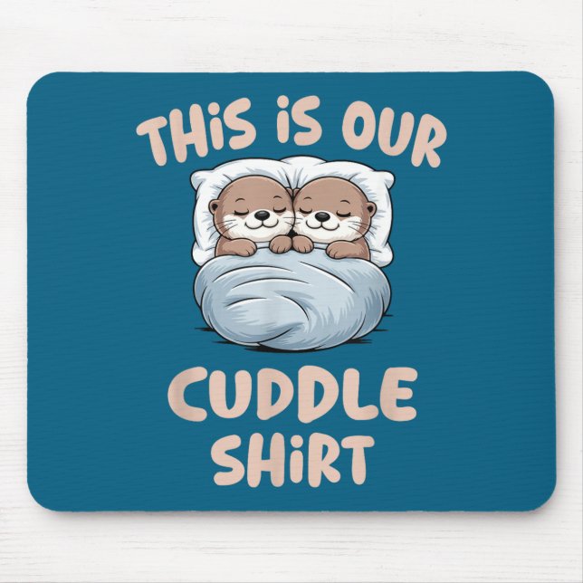 Mousepad Sleeng Otter Couple This Is Our Cuddle  (Frente)