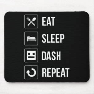 Mousepad Sleep Dash Repetir Jogador de Vídeo Geometria do J