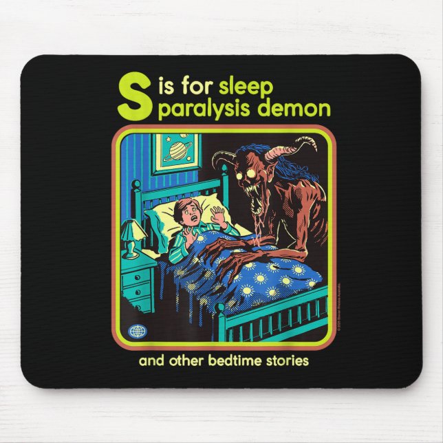 Mousepad Sleep Paralysis Demon Sarcastic Retro Funny Adult  (Frente)
