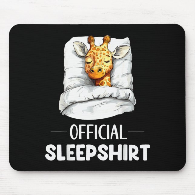 Mousepad Sleepshirt Sleeng Giraffe Animal Lovers Pajama  (Frente)