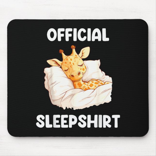 Mousepad Sleepshirt Sleeng Giraffe Animal Lovers Pajama  (Frente)