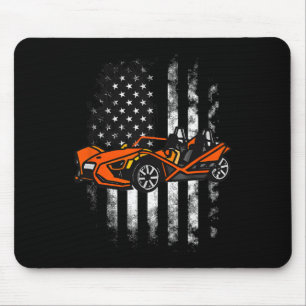 Mousepad Slingshot Car American Flag 4 De Julho