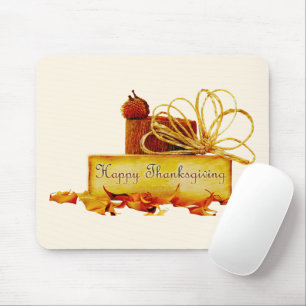 Mousepad SlipperyJoe's caloroso clima festivo de Ação de Gr