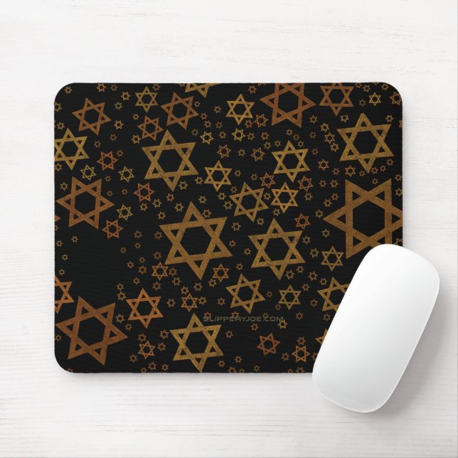 Mousepad SlipperyJoe's Estrela de David temática de Hanukka (Com mouse)