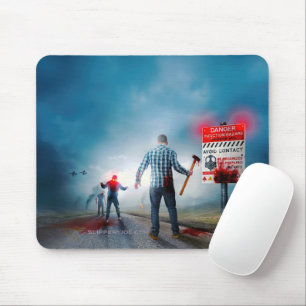 Mousepad SlipperyJoe's olhos brilhantes de zumbis no Hallow