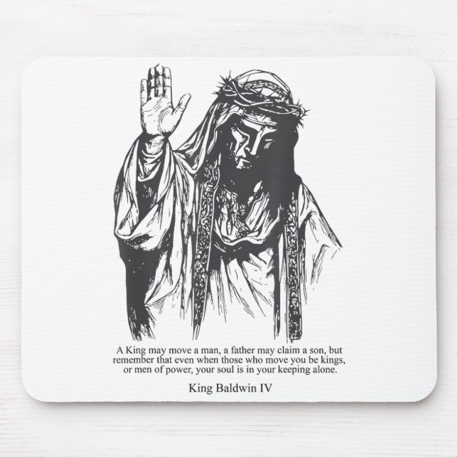 Mousepad Sliver Mask King Baldwin Iv Meme The Leper King Wa (Frente)