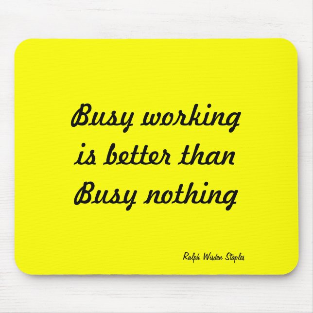 Mousepad Slogan de trabalho original (Frente)