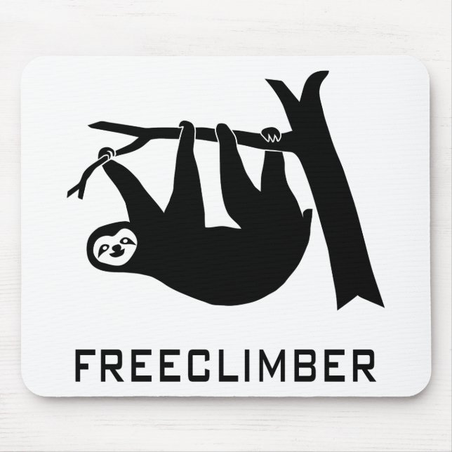 Mousepad sloth faultier animal pútrido climber freeclimber (Frente)