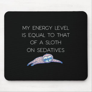 Mousepad Sloth Fibro Lupus Fadiga Crônica Spoonie Sono S