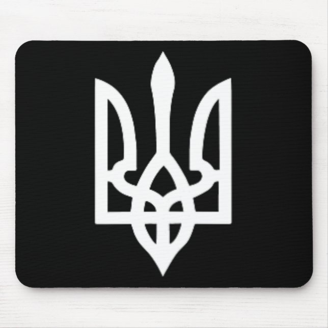 Mousepad Small Ukrainian Coat Of Arms Flag Symbol Sign Logo (Frente)