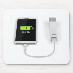 Mousepad Smartphone que carrega com o banco do poder