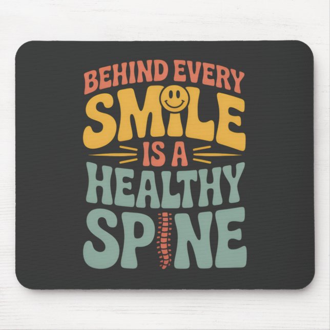 Mousepad Smile Healthy Spine Chiropractor Cote Design (Frente)