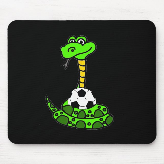 Mousepad Smileteesfunnya Cobra Python Verde Engraçada E Fut (Frente)