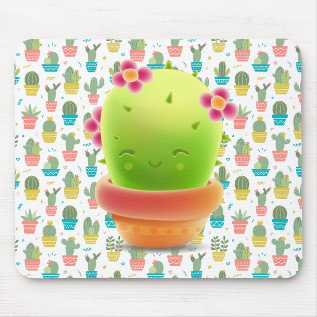 Mousepad Smiling Cactus (Frente)