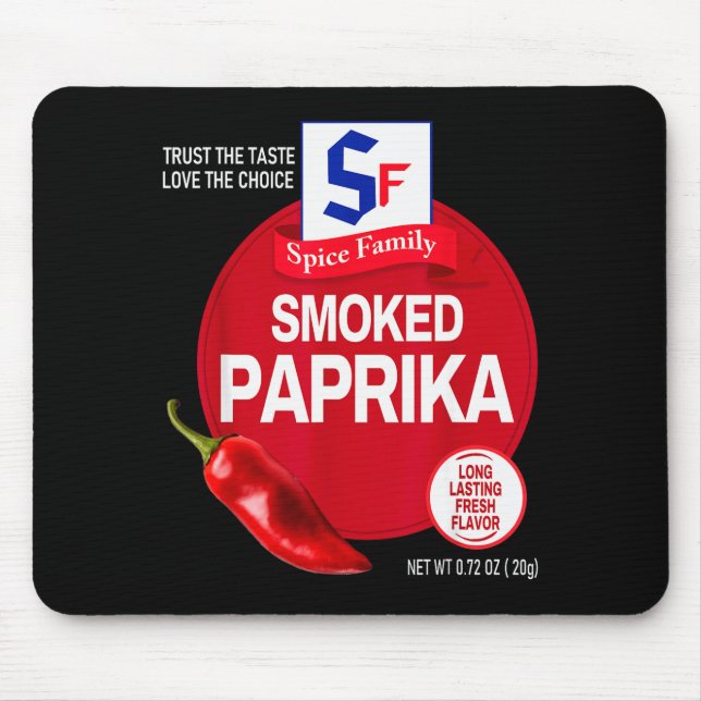 Mousepad Smoked Paprika Halloween Sce Costume Group Matchin (Frente)