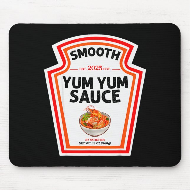 Mousepad Smooth Yum Yum Sauce Condiment Costume Matching  (Frente)