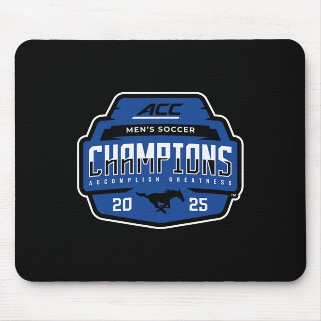 Mousepad Smu Mustangs Acc Champs 2025 Futebol Masculino _1  (Frente)