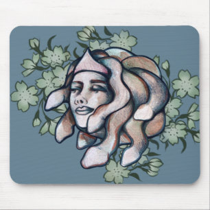 Mousepad Smug Medusa Trabalho de arte soft gorgon art cobra