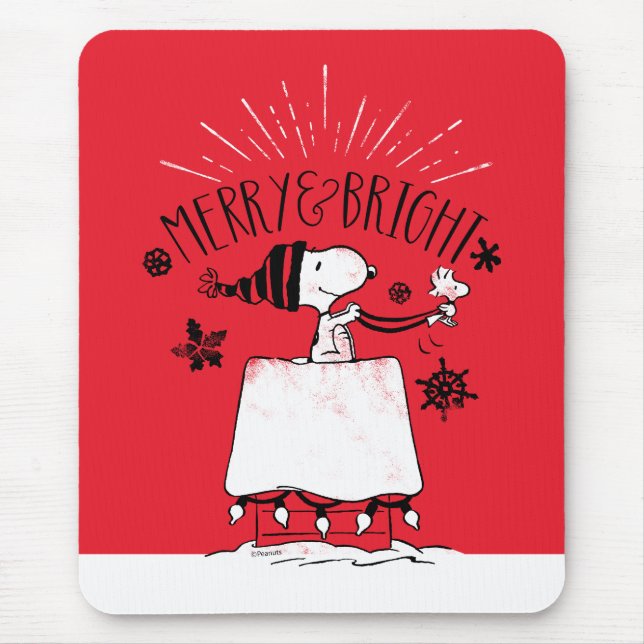 Mousepad Snoopy and Woodstock - Feliz e Brilho (Frente)
