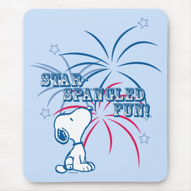 Mousepad Snoopy Star foi Divertida (Frente)