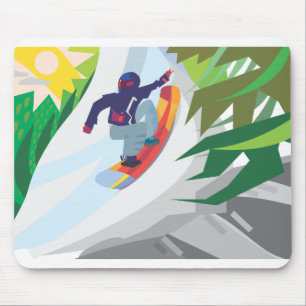 Mousepad Snowboard
