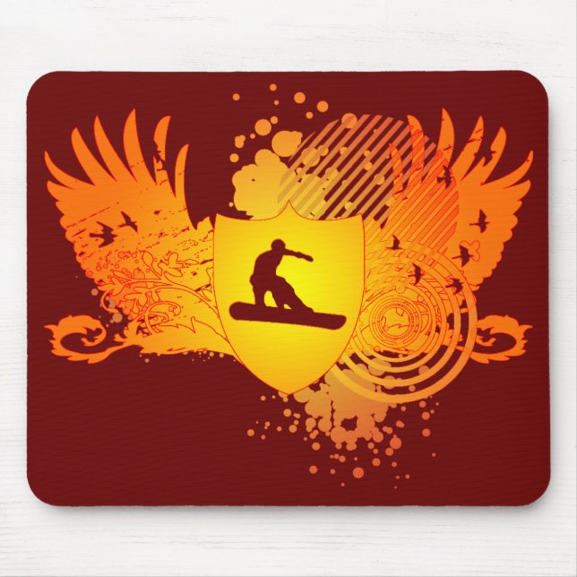 Mousepad snowboard hi-fi. (Frente)