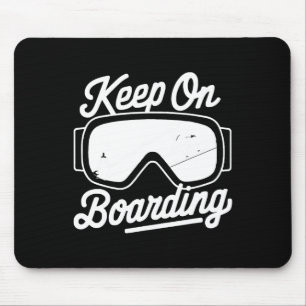 Mousepad Snowboard Lover Humor Design Funny Snowboarder