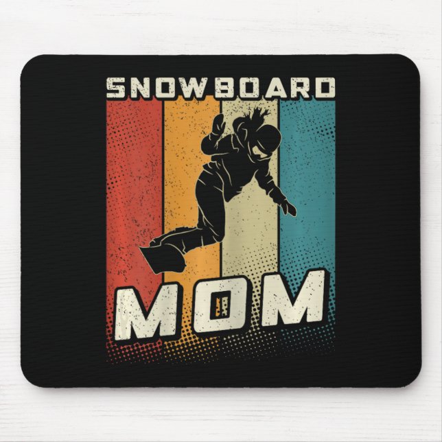 Mousepad Snowboard Mãe Snowboard Mãe Snowboard Mãe Snowboar (Frente)