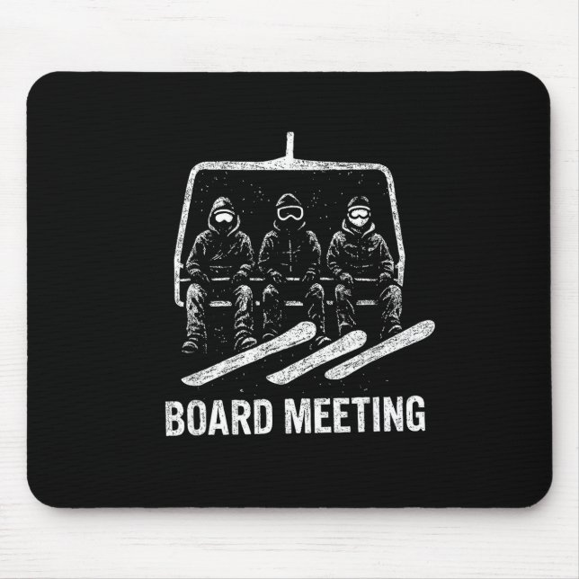 Mousepad Snowboard Meeting Snowboarding Vacation Skiing  (Frente)