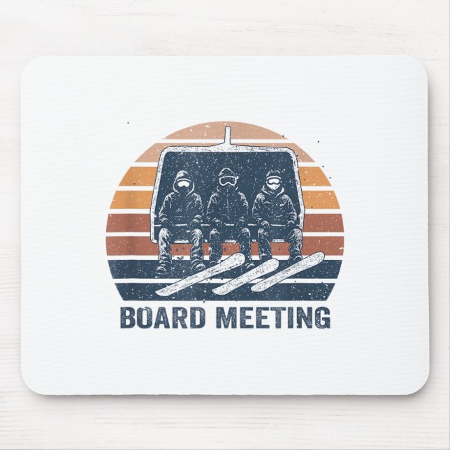 Mousepad Snowboard Meeting Snowboarding Vacation Skiing  (Frente)