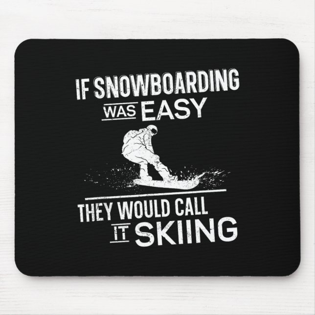 Mousepad Snowboard Snowboard Vintage 3 (Frente)