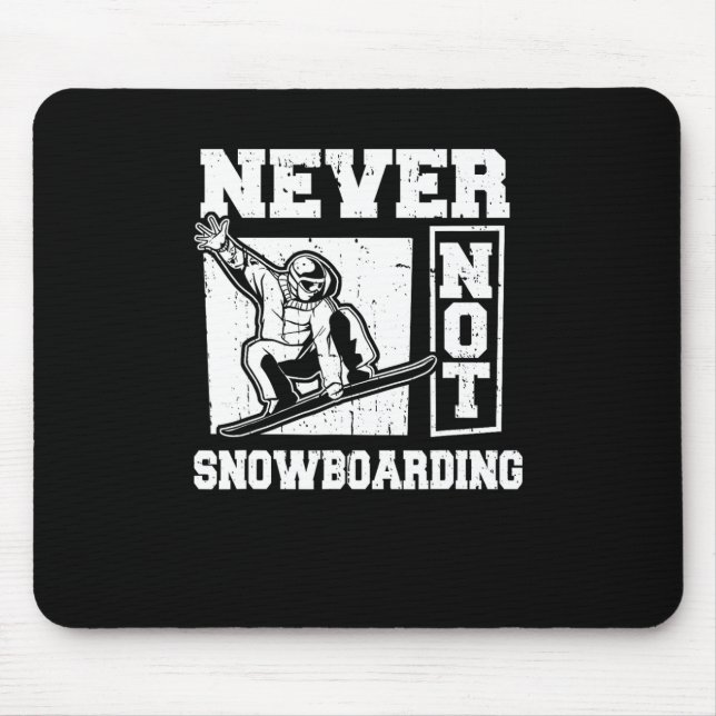 Mousepad Snowboard Winter Sports - Snowboard Snowboard Snow (Frente)