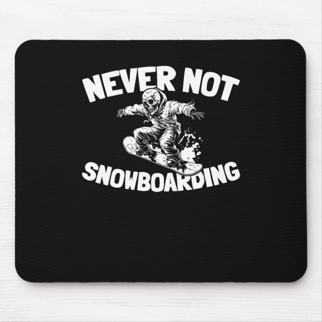 Mousepad Snowboard Winter Sports - Snowboard Snowboard Snow (Frente)