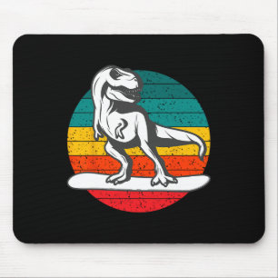 Mousepad Snowboarder Dinossauro Snowboard Esportes de Inver